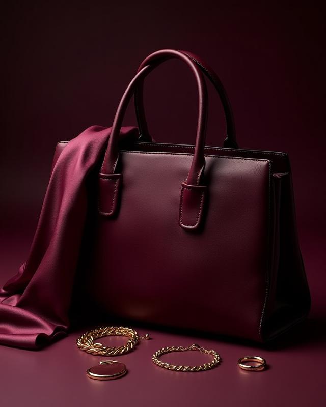 Curated jewelry and handbags centerpiece