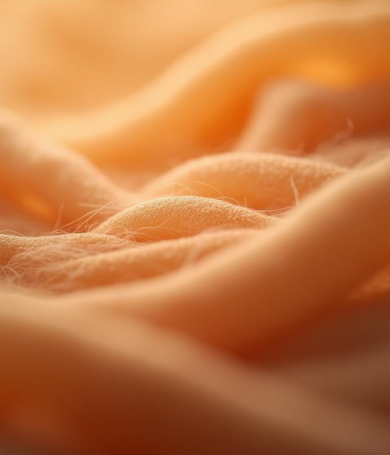 Macro shot of soft TENCEL fabric fibers